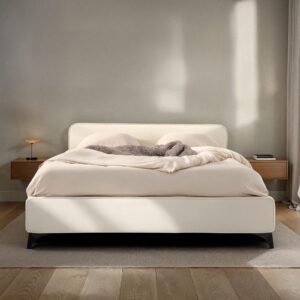 wohnli-moebel-suche-800001274502-1 POLSTERBETT LAVORO 140x200 cm cremeweiß Textil IDIMEX Möbel > Betten > Polsterbetten Weiß