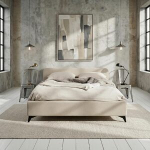 POLSTERBETT VIRETTA 140x200 cm weiß Textil IDIMEX Möbel > Betten > Polsterbetten Weiß