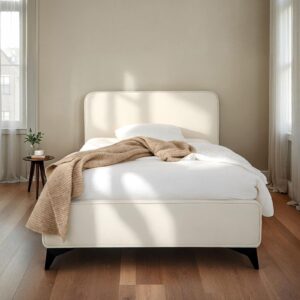 wohnli-moebel-suche-800001274507-1 POLSTERBETT LAVORO 90x200 cm cremeweiß Textil IDIMEX Möbel > Betten > Polsterbetten Weiß