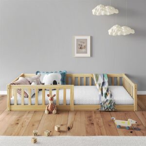 wohnli-moebel-suche-800001274831-1 BODENBETT GUSTAVO 90x190 cm natur Holz IDIMEX Möbel > Betten Braun