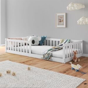 wohnli-moebel-suche-800001275130-1 BODENBETT GUSTAVO 90x190 cm weiß Holz IDIMEX Möbel > Betten Weiß