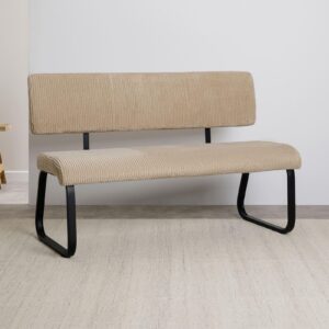 wohnli-moebel-suche-800001277447-1 ESSZIMMERBANK MATESE beige Textil, Textil, Metall IDIMEX Möbel > Bänke > Sitzbänke Beige