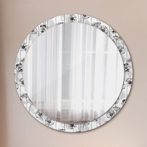 wohnli-moebel-suche-800001281036-1 SPIEGEL Rund Ø 100 cm mit Aufdruck Glas Wallfluent Spiegel > Wandspiegel Weiß