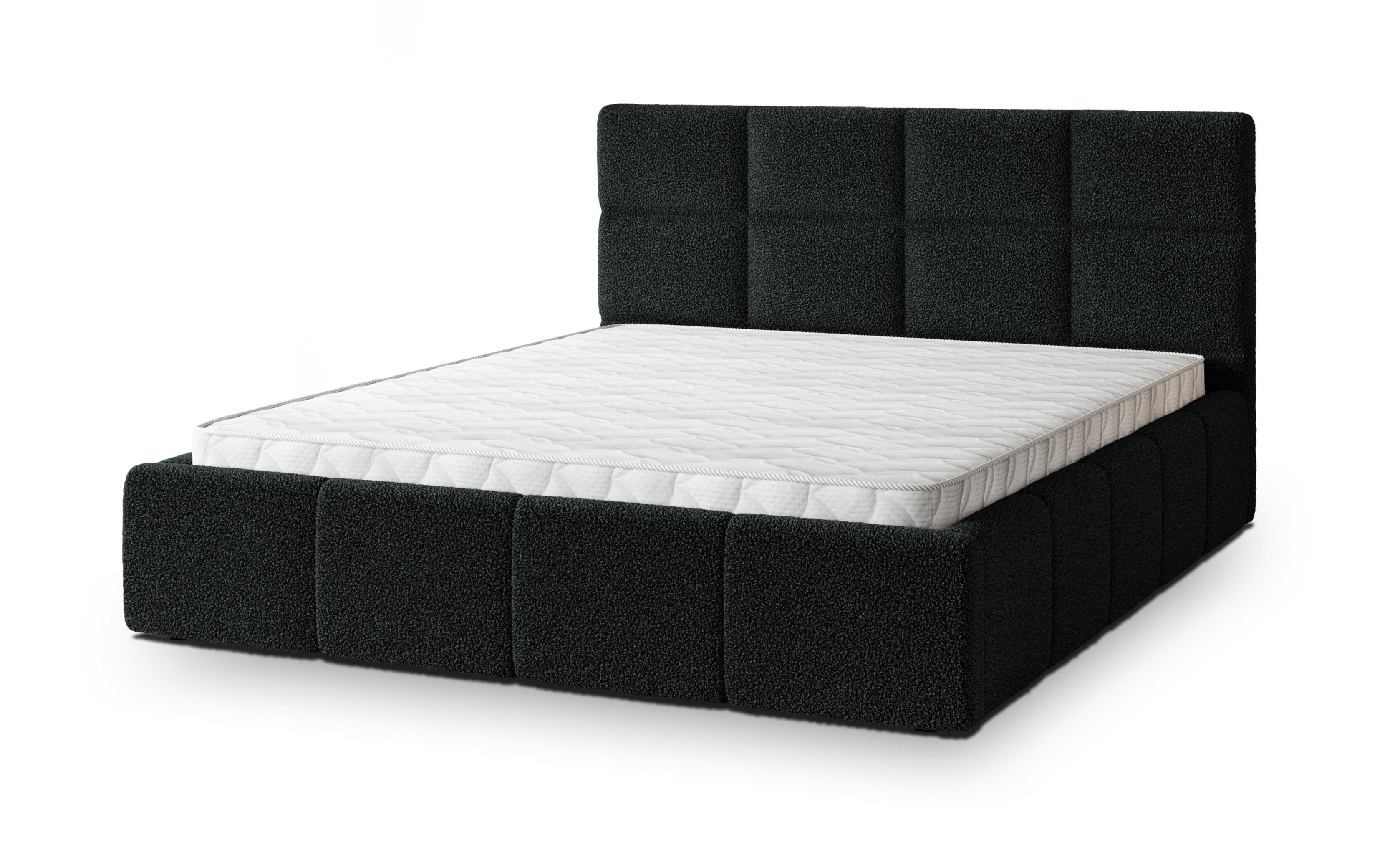 wohnli-moebel-suche-800001281250 Wohnli Möbelsuche - POLSTERBETT COMO 160x200 cm mit Bettkästen - Schwarz