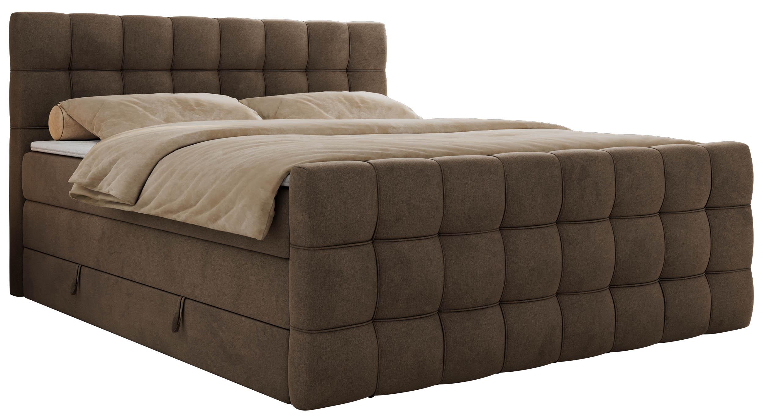 wohnli-moebel-suche-800001283302 Wohnli Möbelsuche - BOXSPRINGBETT ALTIVO KING DUO 120/200 - Braun Velvet - H3