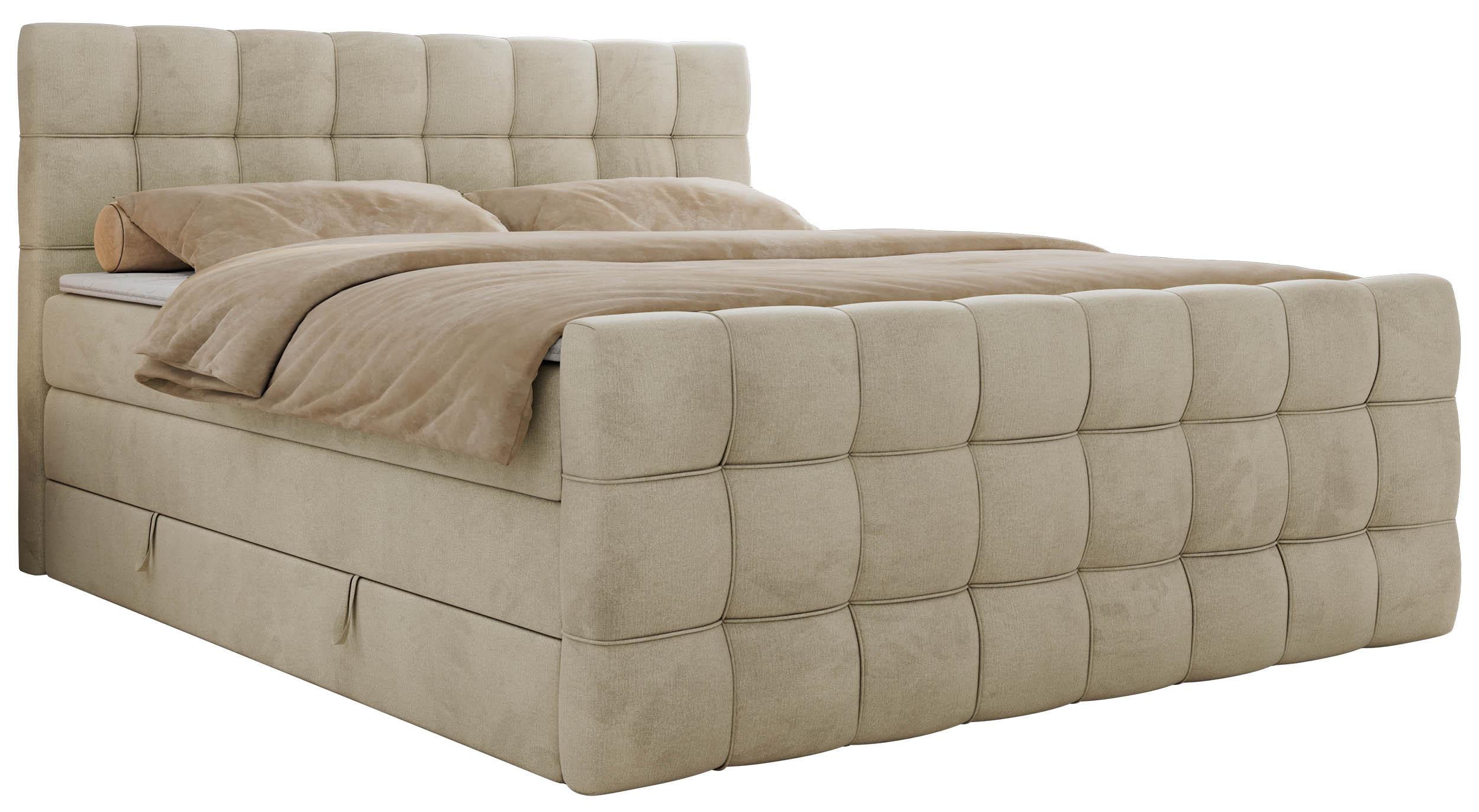 wohnli-moebel-suche-800001283361 Wohnli Möbelsuche - BOXSPRINGBETT ALTIVO KING DUO 120/200 - Beige Velvet - H4