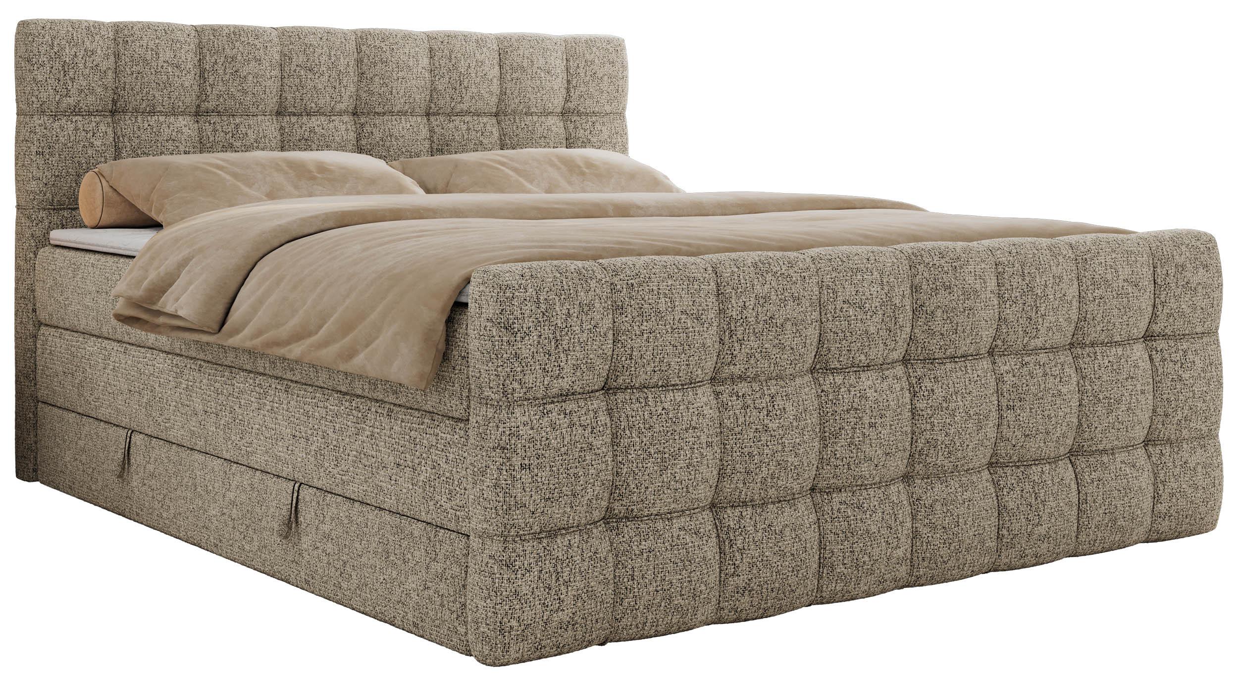 wohnli-moebel-suche-800001283416 Wohnli Möbelsuche - BOXSPRINGBETT ALTIVO KING DUO 120/200 - Dunkelbeige Strukture - H3
