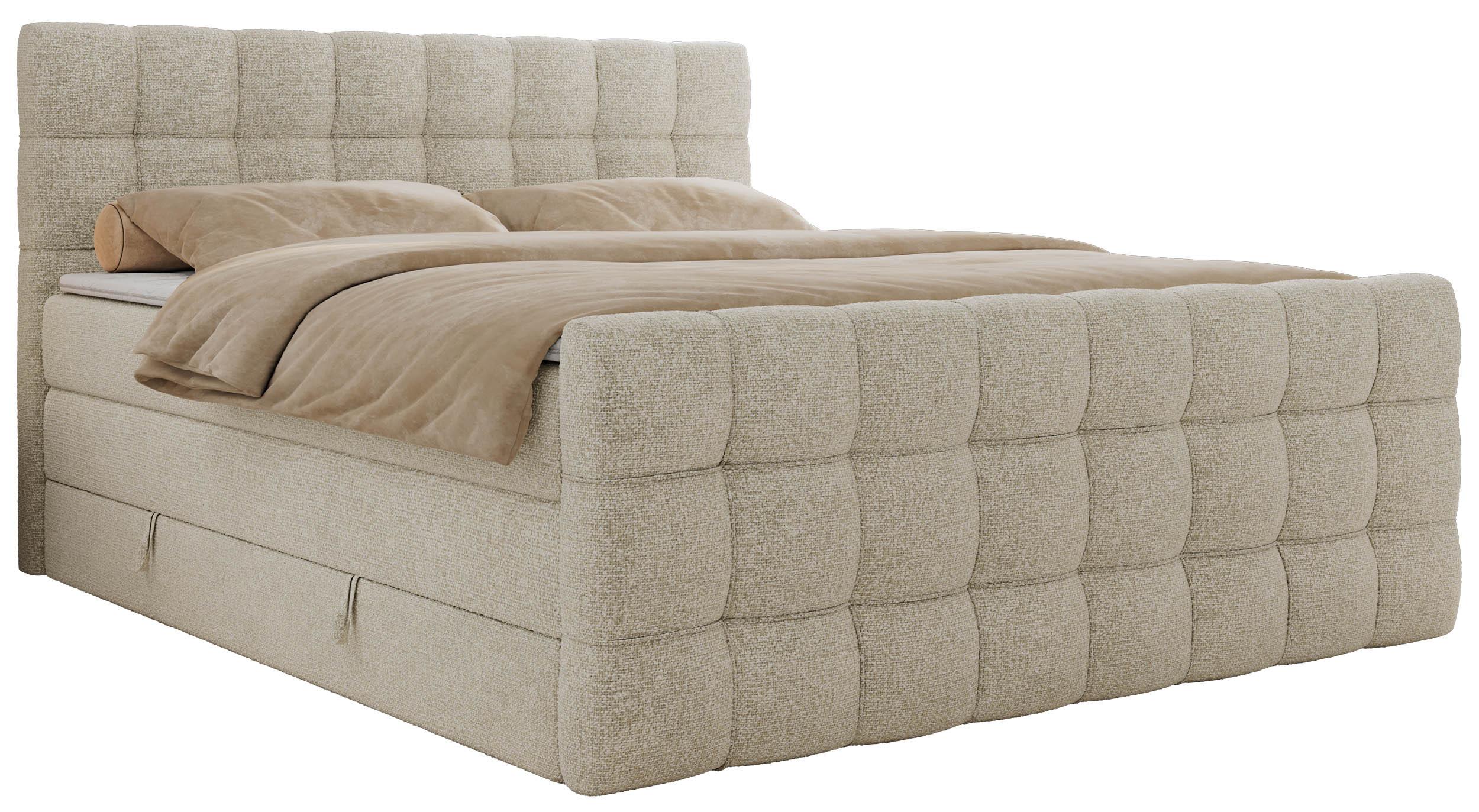wohnli-moebel-suche-800001283442 Wohnli Möbelsuche - BOXSPRINGBETT ALTIVO KING DUO 120/200 - Creme Strukture - H3
