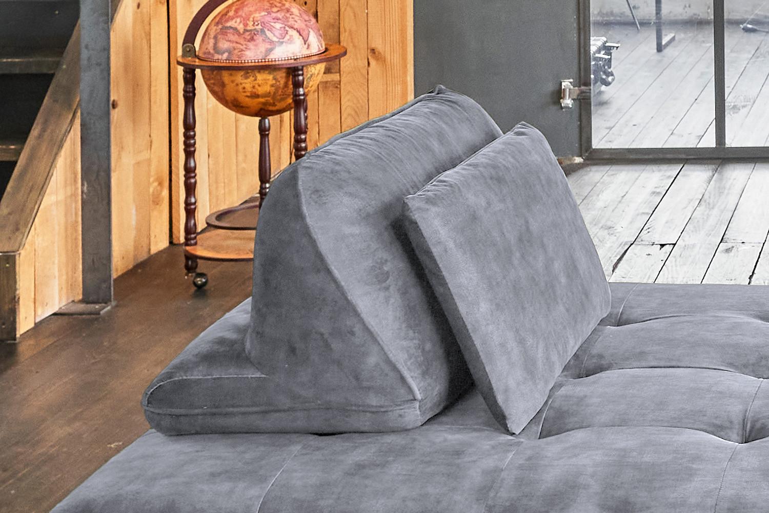 wohnli-moebel-suche-800001283800-1 SOFA WIOLO Grau Velvet Textil KAWOLA Möbel > Sofas & Couches > Sofas Grau