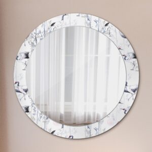 wohnli-moebel-suche-800001284634-1 SPIEGEL Rund Ø 70 cm mit Aufdruck Glas Wallfluent Spiegel > Wandspiegel Weiß