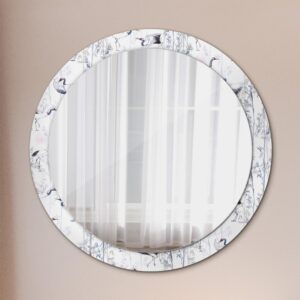 wohnli-moebel-suche-800001284637-1 SPIEGEL Rund Ø 90 cm mit Aufdruck Glas Wallfluent Spiegel > Wandspiegel Weiß