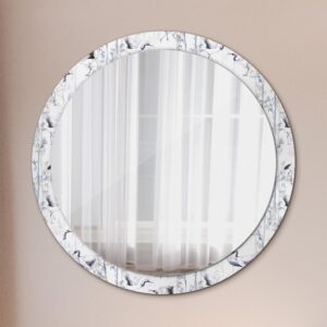 wohnli-moebel-suche-800001284642-1 SPIEGEL Rund Ø 100 cm mit Aufdruck Glas Wallfluent Spiegel > Wandspiegel Weiß