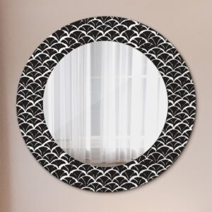 wohnli-moebel-suche-800001284665-1 SPIEGEL Rund Ø 50 cm mit Aufdruck Glas Wallfluent Spiegel > Wandspiegel Schwarz