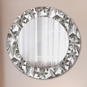 wohnli-moebel-suche-800001284699-1 SPIEGEL Rund Ø 50 cm mit Aufdruck Glas Wallfluent Spiegel > Wandspiegel Schwarz