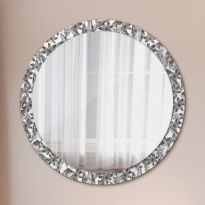 wohnli-moebel-suche-800001284710-1 SPIEGEL Rund Ø 100 cm mit Aufdruck Glas Wallfluent Spiegel > Wandspiegel Schwarz