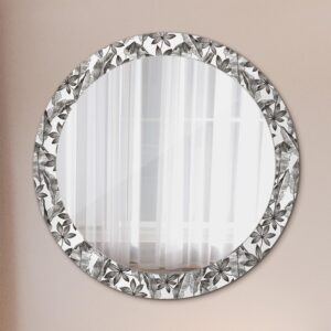 wohnli-moebel-suche-800001284713-1 SPIEGEL Rund Ø 80 cm mit Aufdruck Glas Wallfluent Spiegel > Wandspiegel Schwarz