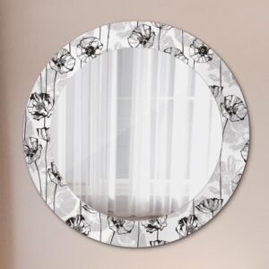wohnli-moebel-suche-800001284728-1 SPIEGEL Rund Ø 60 cm mit Aufdruck Glas Wallfluent Spiegel > Wandspiegel Weiß