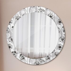 wohnli-moebel-suche-800001284732-1 SPIEGEL Rund Ø 70 cm mit Aufdruck Glas Wallfluent Spiegel > Wandspiegel Weiß