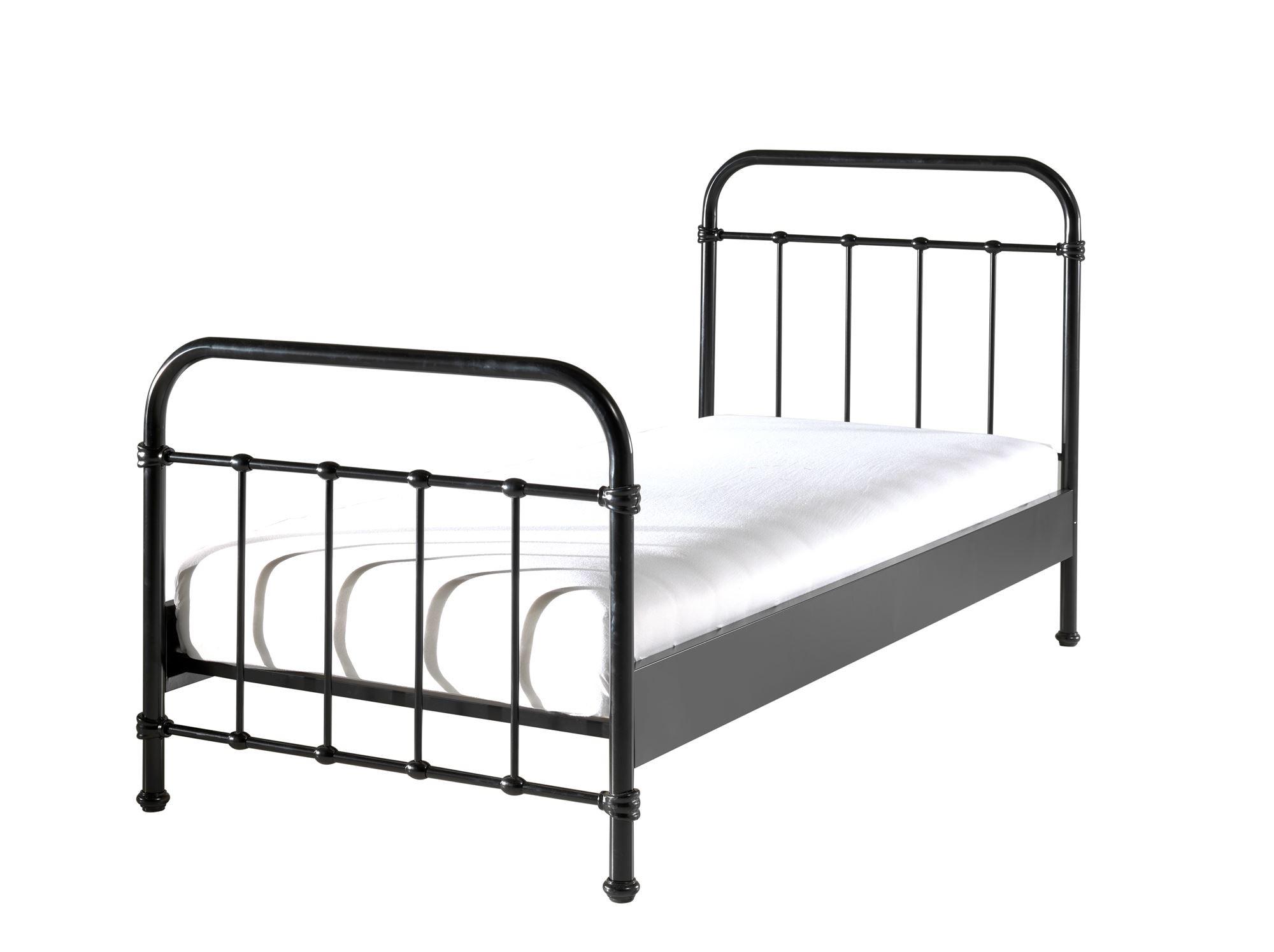 METALLBETT Karlyn 210x111x98 aus Metall in Schwarz Metall 58aufmkessel Möbel > Betten Schwarz