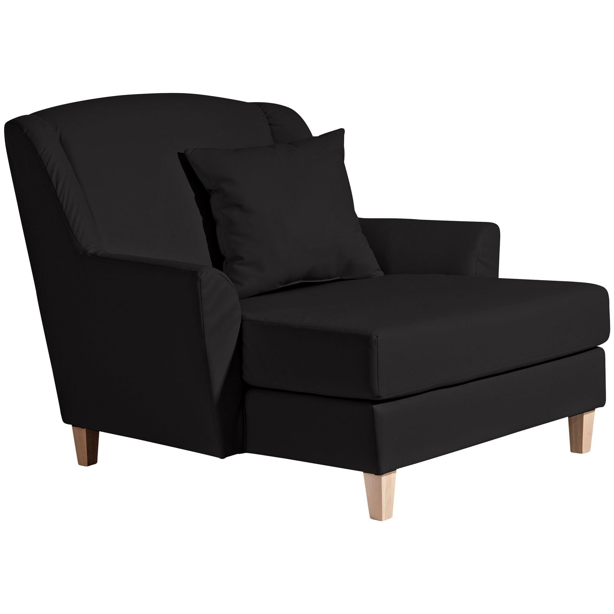 wohnli-moebel-suche-800001289506 Wohnli Möbelsuche - SESSEL XXL Karil Bezug Kunstleder Buche natur / schwarz