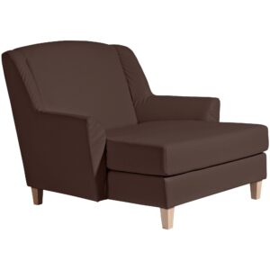 wohnli-moebel-suche-800001289508-1 SESSEL XXL Karil Bezug Kunstleder Buche natur / braun Kunststoff 58aufmkessel Möbel > Sessel > Polstersessel Braun