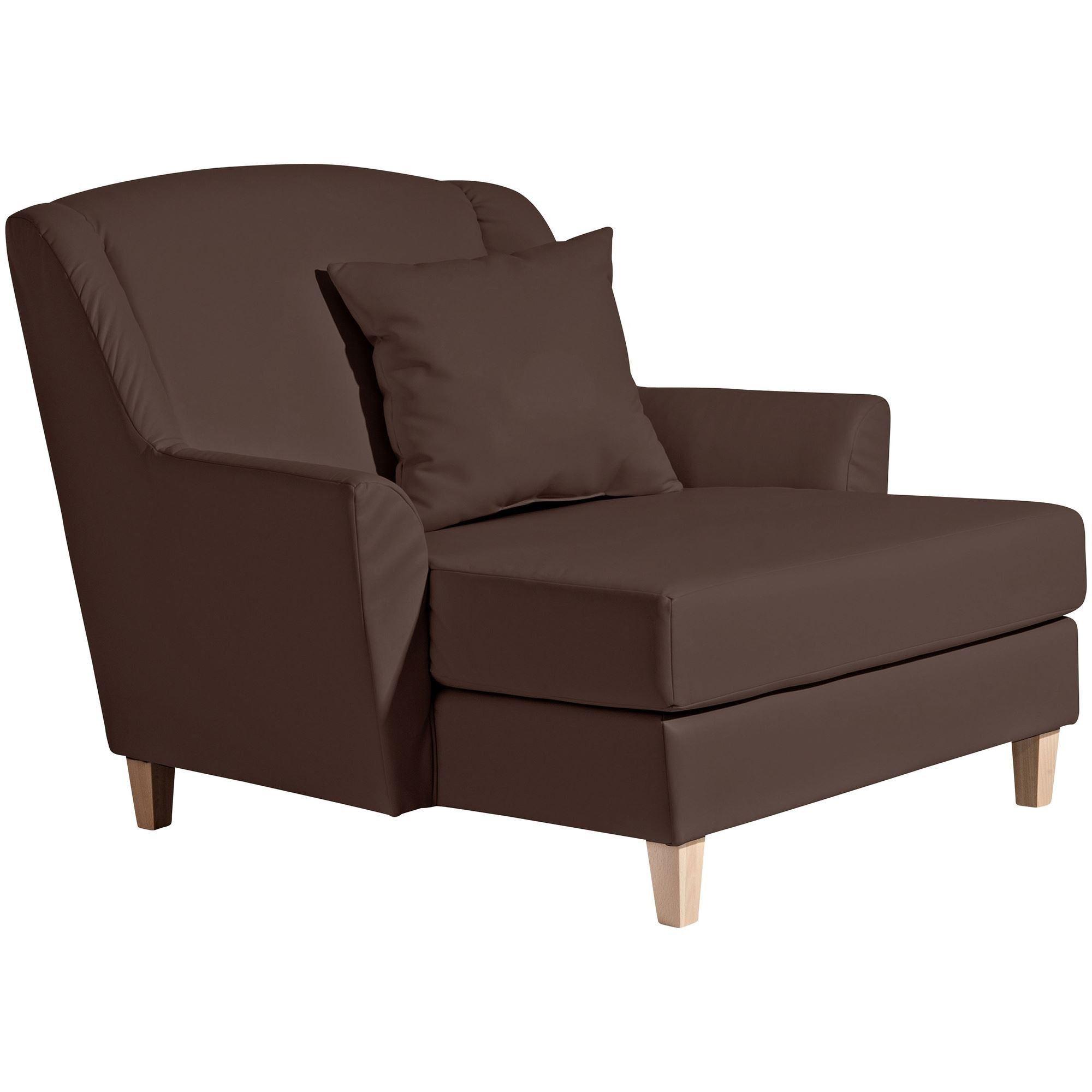 wohnli-moebel-suche-800001289508 Wohnli Möbelsuche - SESSEL XXL Karil Bezug Kunstleder Buche natur / braun
