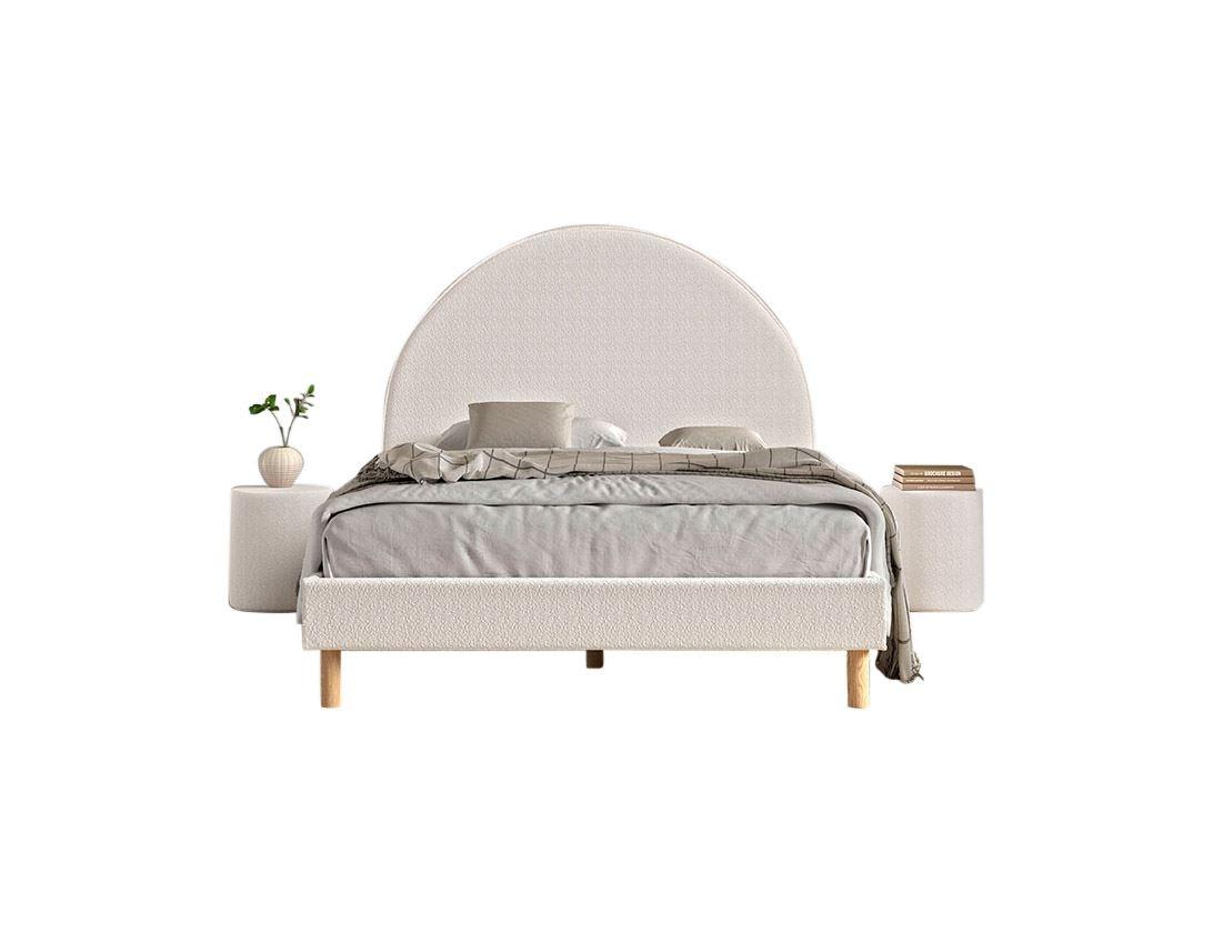 wohnli-moebel-suche-800001290925 Wohnli Möbelsuche - POLSTERBETT mit Hocker Karlotta 147x132x212 aus Holzwerkstoff in Weiß