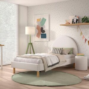 wohnli-moebel-suche-800001290930-1 POLSTERBETT mit Hocker Karlotta 97x107x212 aus Holzwerkstoff in Weiß Holzwerkstoff 58aufmkessel Möbel > Betten > Polsterbetten Weiß