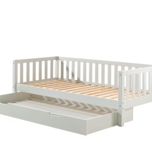 KOJENBETT Karena 211x68x98 aus Massivholz in Weiß Holz 58aufmkessel Möbel > Betten Weiß