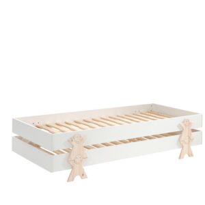 wohnli-moebel-suche-800001291278 Wohnli Möbelsuche - STAPELBETT (2er Set) Karlene 204x48x94 aus MDF in Weiß