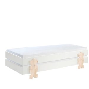 wohnli-moebel-suche-800001291279-1 STAPELBETT (2er Set) Karlene 204x48x94 aus MDF in Weiß Holzwerkstoff 58aufmkessel Möbel > Betten Weiß
