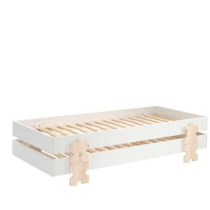 wohnli-moebel-suche-800001291279 Wohnli Möbelsuche - STAPELBETT (2er Set) Karlene 204x48x94 aus MDF in Weiß