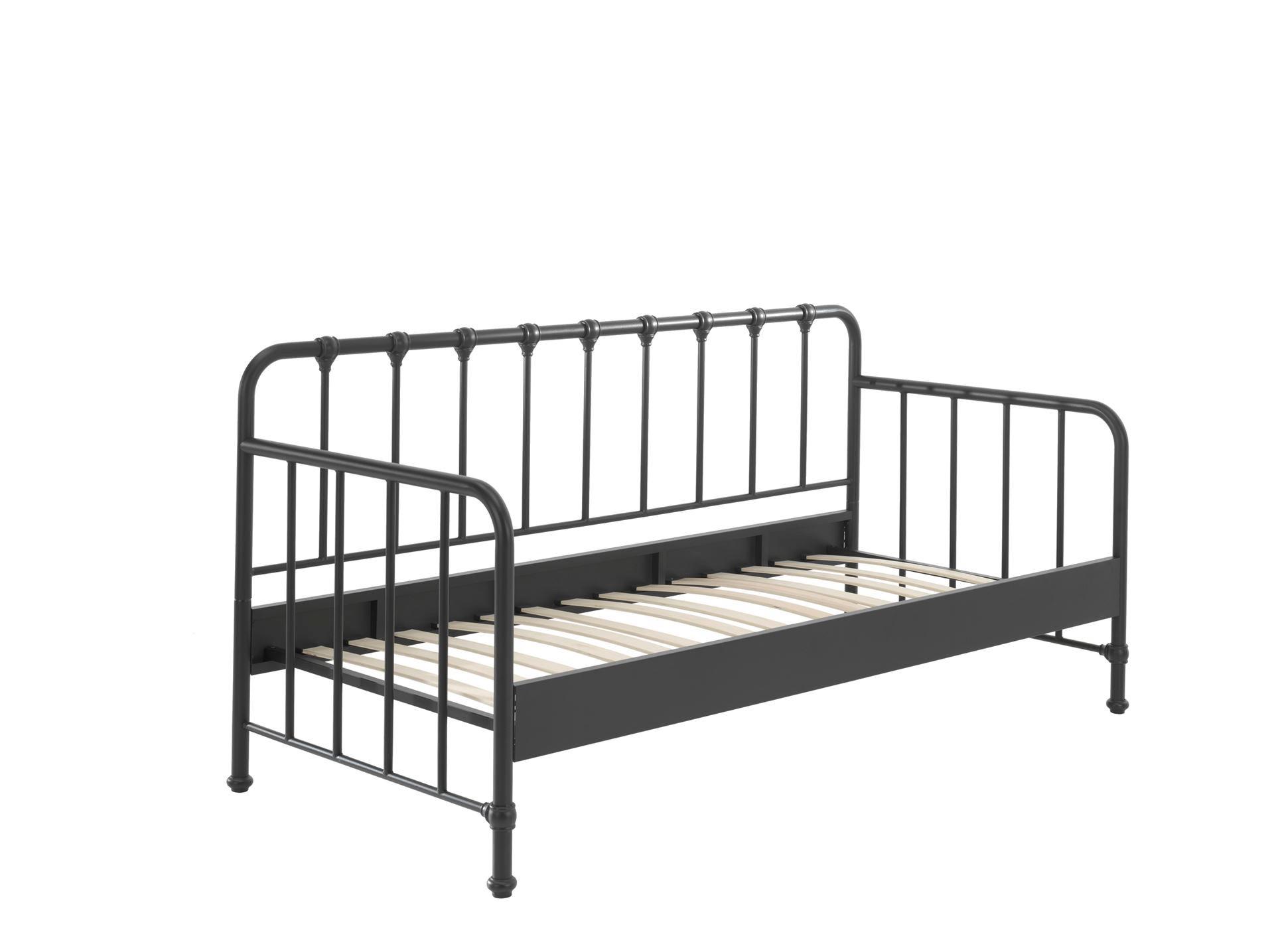 wohnli-moebel-suche-800001291439 Wohnli Möbelsuche - METALLBETT Kay 97x110x206 aus Metall in Schwarz matt