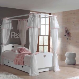 wohnli-moebel-suche-800001291441-1 HIMMELBETT Kamila 211x187x96 aus MDF in Weiß Holzwerkstoff 58aufmkessel Möbel > Betten Weiß