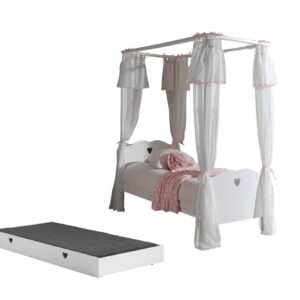 wohnli-moebel-suche-800001291441 Wohnli Möbelsuche - HIMMELBETT Kamila 211x187x96 aus MDF in Weiß
