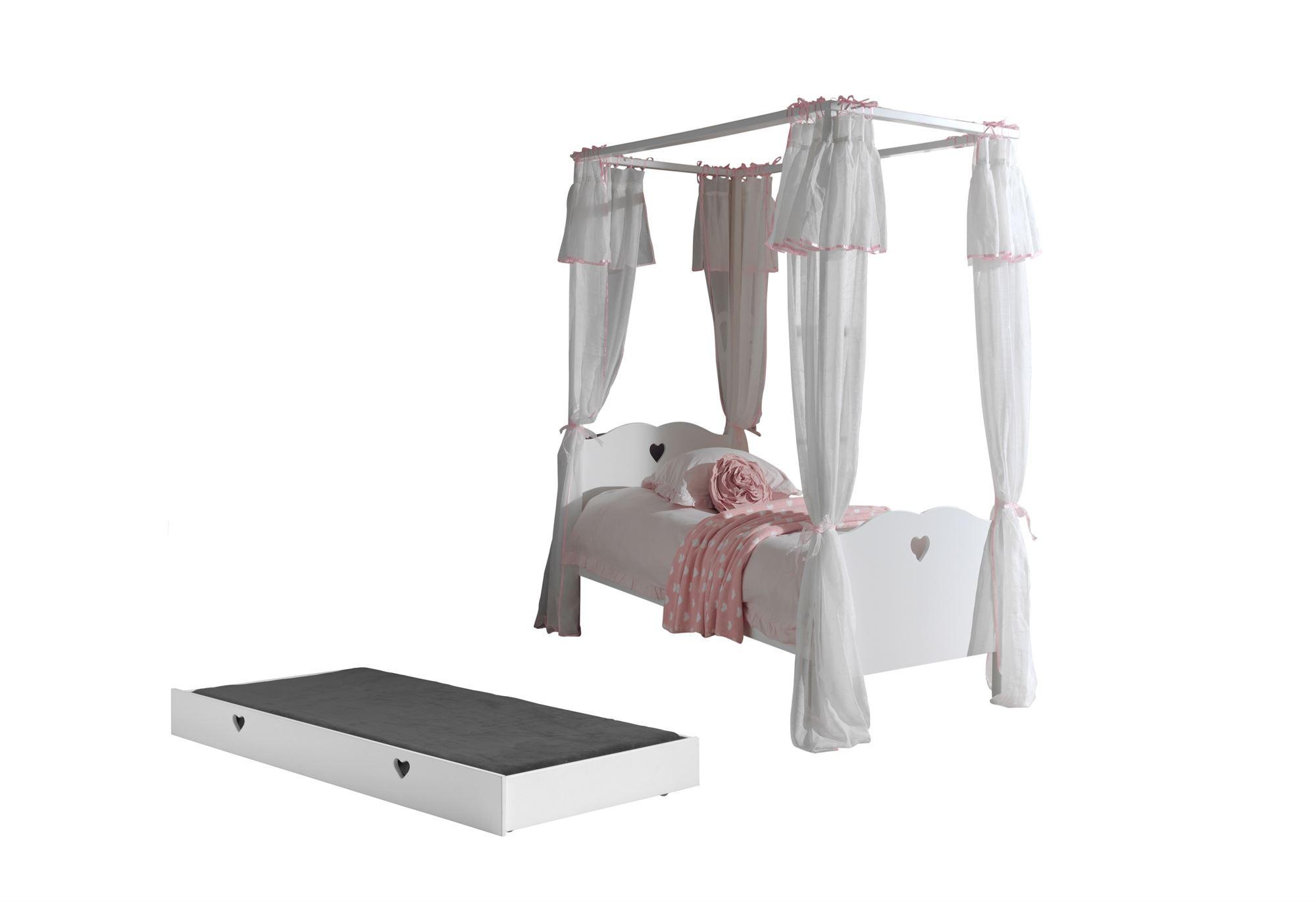 wohnli-moebel-suche-800001291441 Wohnli Möbelsuche - HIMMELBETT Kamila 211x187x96 aus MDF in Weiß