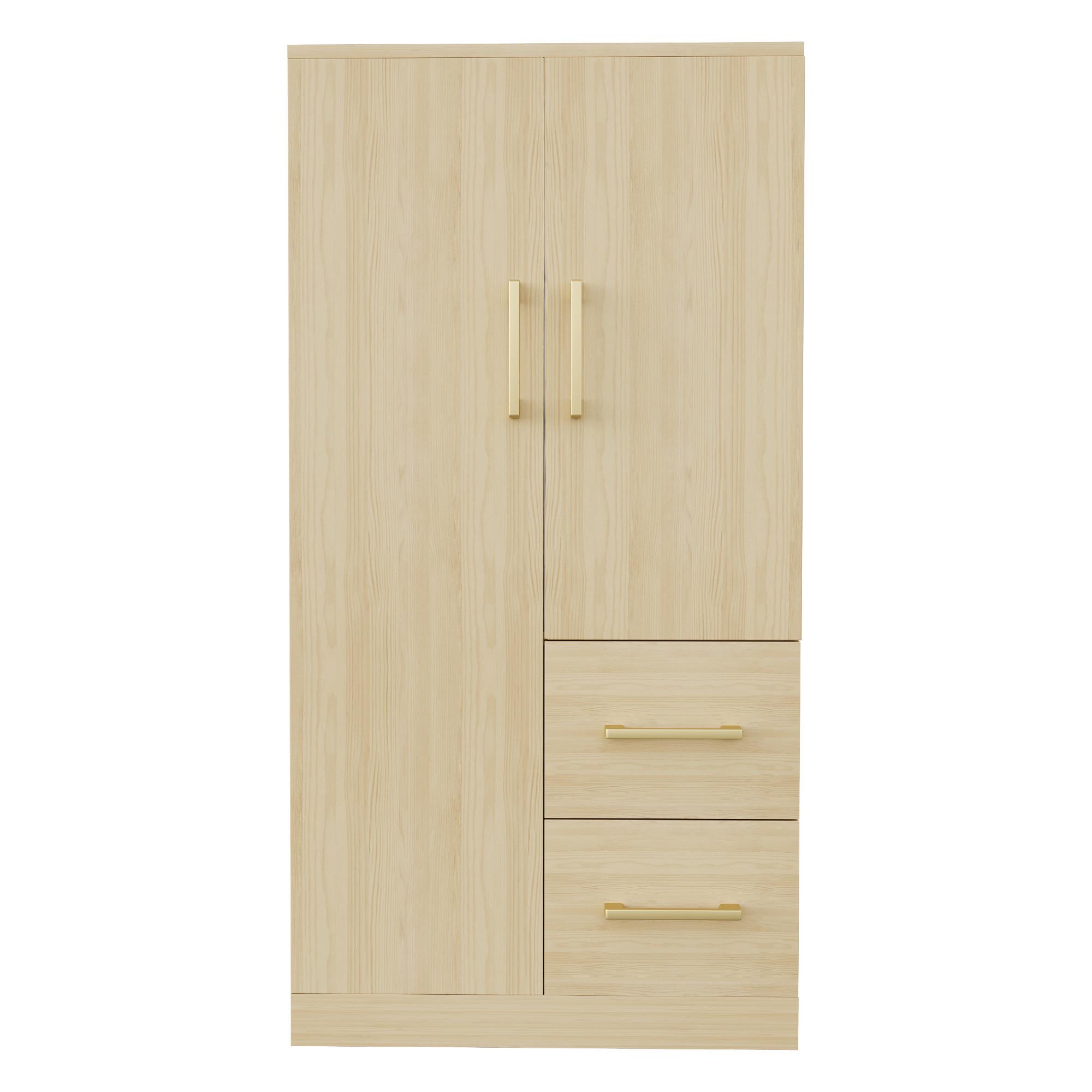 wohnli-moebel-suche-800001291444 Wohnli Möbelsuche - KLEIDERSCHRANK 70x135 cm in Natur Holz-Optik mit 2 Türen
