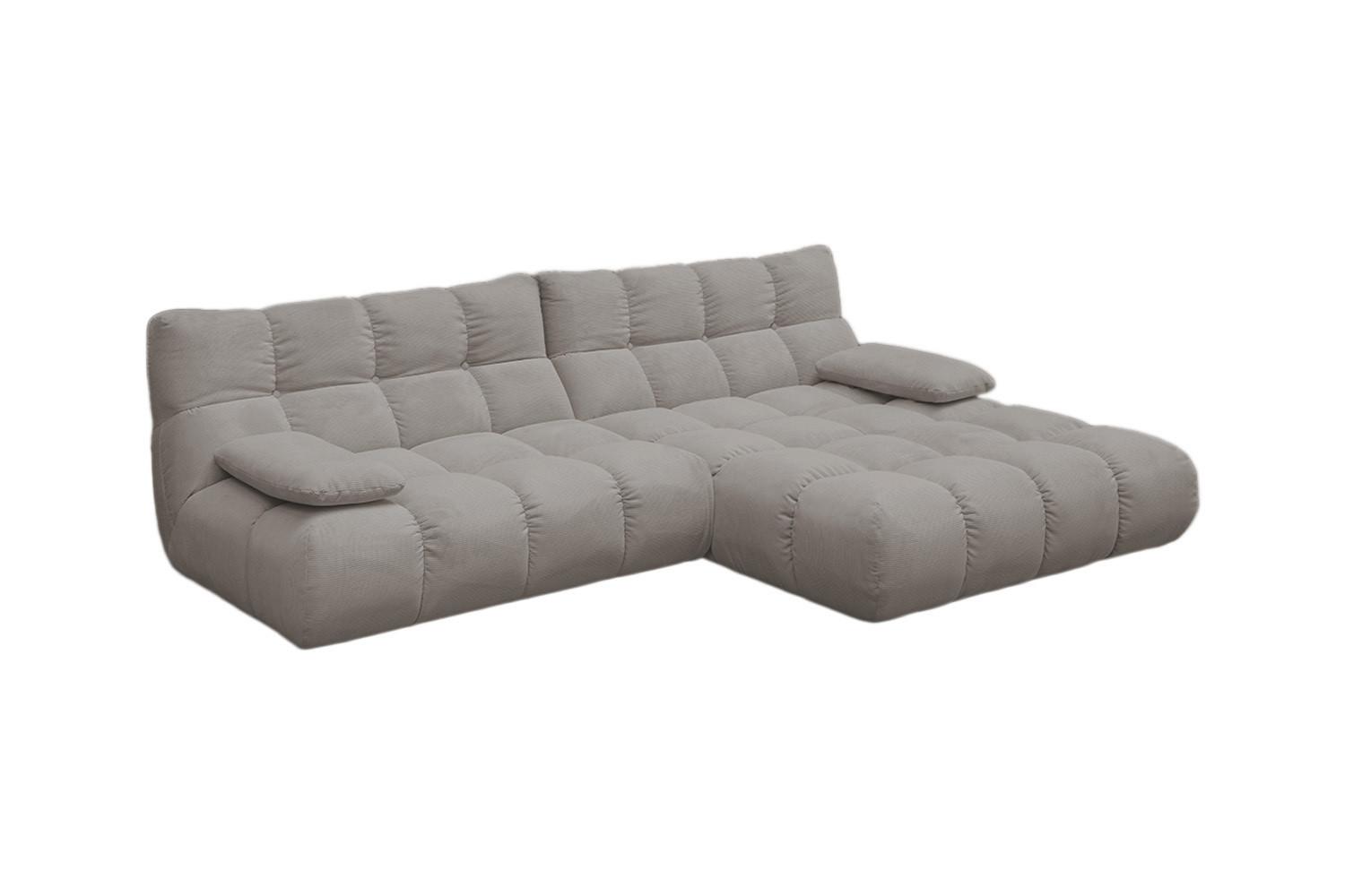 Wohnli Möbelsuche - ECKSOFA VIVIEN Grau Cord