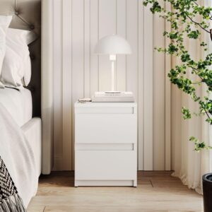 wohnli-moebel-suche-800001298602-1 NACHTTISCH HANA M2 Weiß Holzwerkstoff Lookway Möbel > Kommoden & Schubladenschränke > Nachttische Weiß