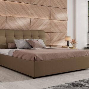wohnli-moebel-suche-800001298835-1 POLSTERBETT GALA CLASSIC 200/200 - Braun Kunstleder - Pocket-Matratze Textil MKS Möbel > Betten > Polsterbetten Braun