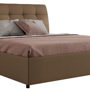 wohnli-moebel-suche-800001298835 Wohnli Möbelsuche - POLSTERBETT GALA CLASSIC 200/200 - Braun Kunstleder - Pocket-Matratze