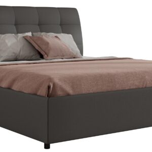 Wohnli Möbelsuche - POLSTERBETT GALA CLASSIC 140/200 - Grau Kunstleder - Pocket-Matratze