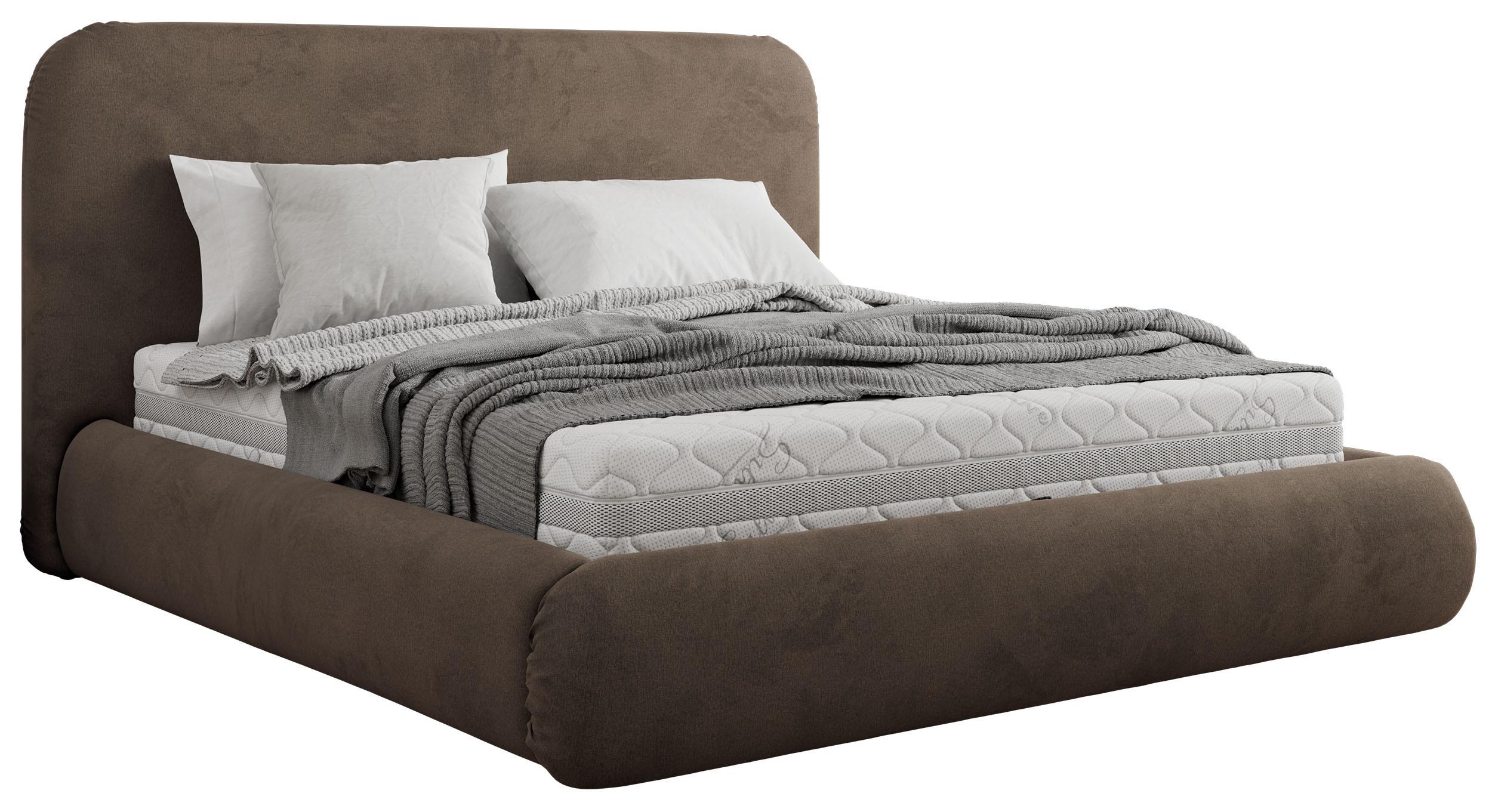 wohnli-moebel-suche-800001299011 Wohnli Möbelsuche - POLSTERBETT BENEA CLASSIC 140/200 - Braun Velvet - Multipocket-Matratze