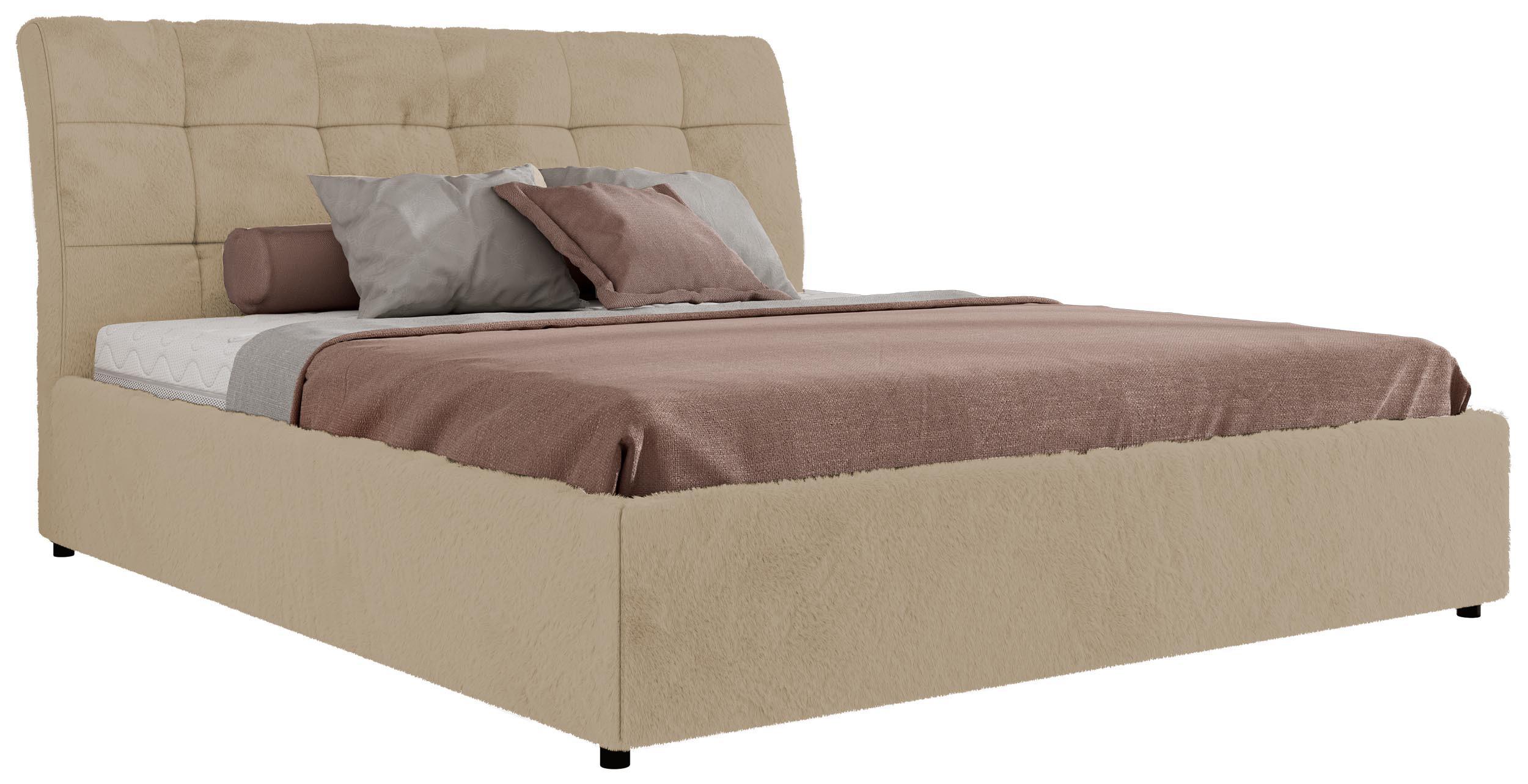 wohnli-moebel-suche-800001299068 Wohnli Möbelsuche - POLSTERBETT GALA CLASSIC 180/200 - Creme Plüsch - Multipocket-Matratze