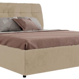 wohnli-moebel-suche-800001299091 Wohnli Möbelsuche - POLSTERBETT GALA CLASSIC 200/200 - Creme Plüsch - Schaum-Matratze