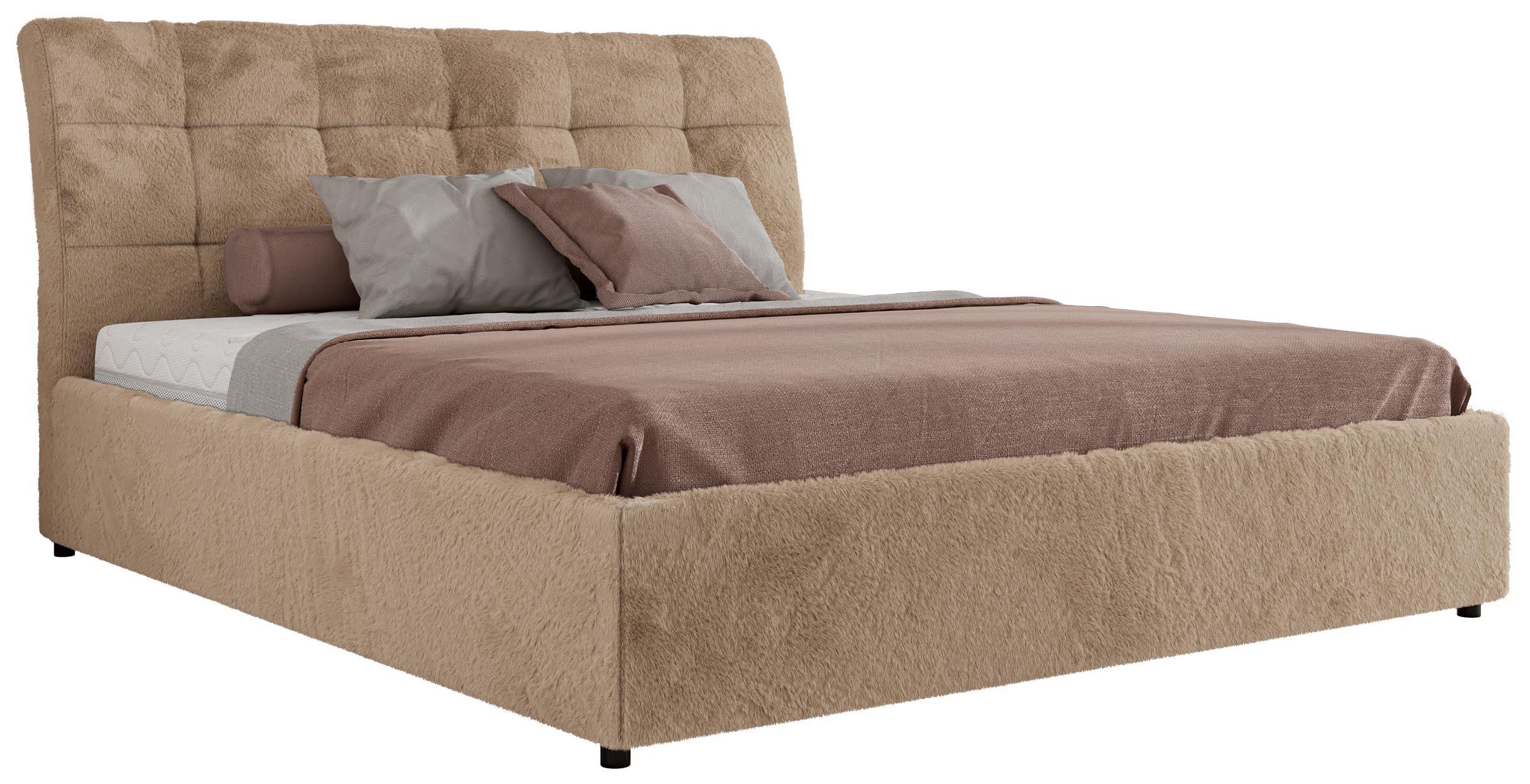wohnli-moebel-suche-800001299243 Wohnli Möbelsuche - POLSTERBETT GALA CLASSIC 200/200 - Beige Plüsch - Multipocket-Matratze
