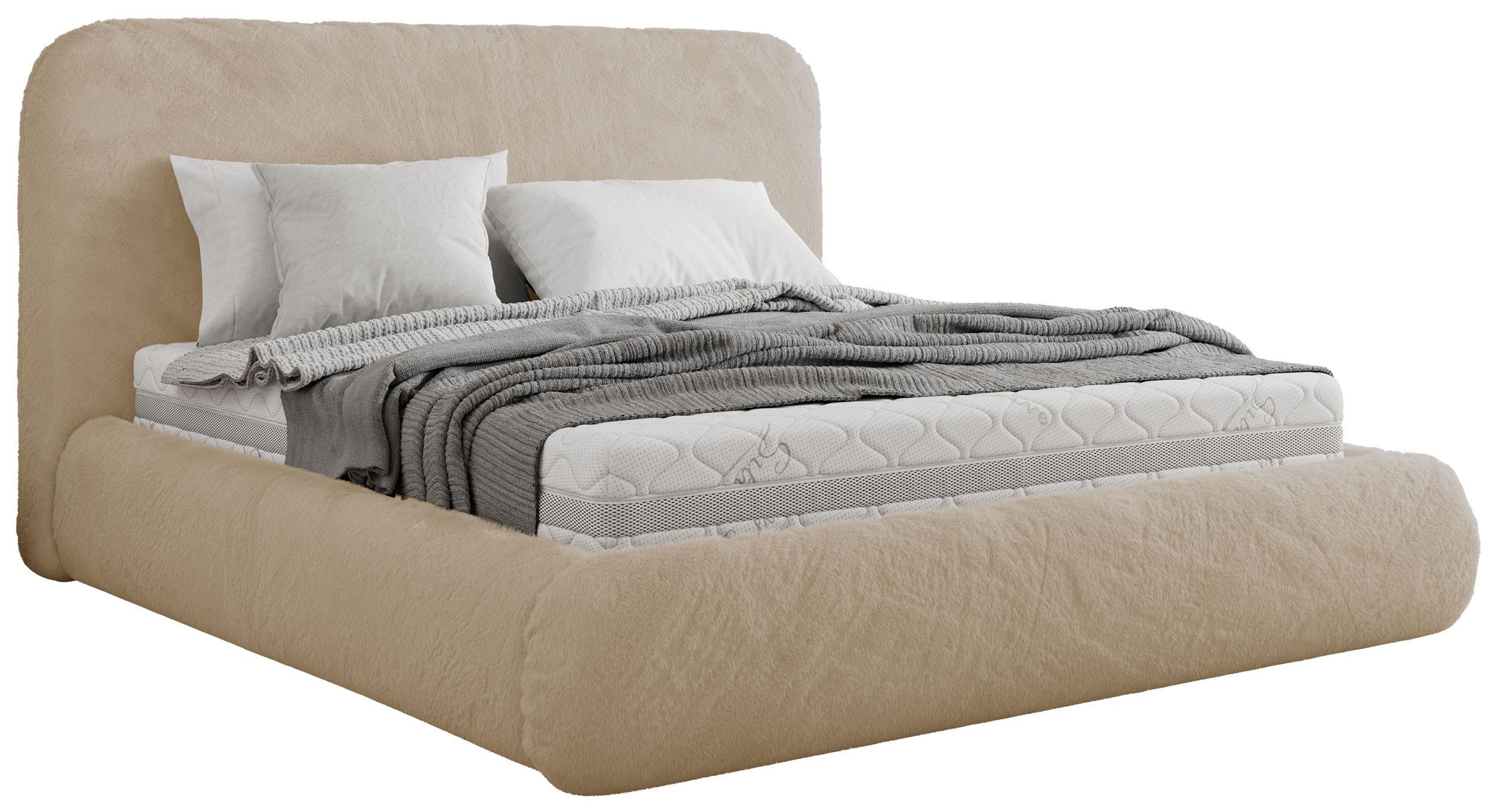 wohnli-moebel-suche-800001299529 Wohnli Möbelsuche - POLSTERBETT BENEA CLASSIC 140/200 - Creme Plüsch - ohne Matratze