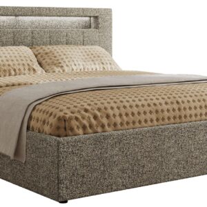 wohnli-moebel-suche-800001299577-1 POLSTERBETT GOLD 5 CLASSIC 200/200 - Grau Strukture - ohne Matratze Textil MKS Möbel > Betten > Polsterbetten Grau
