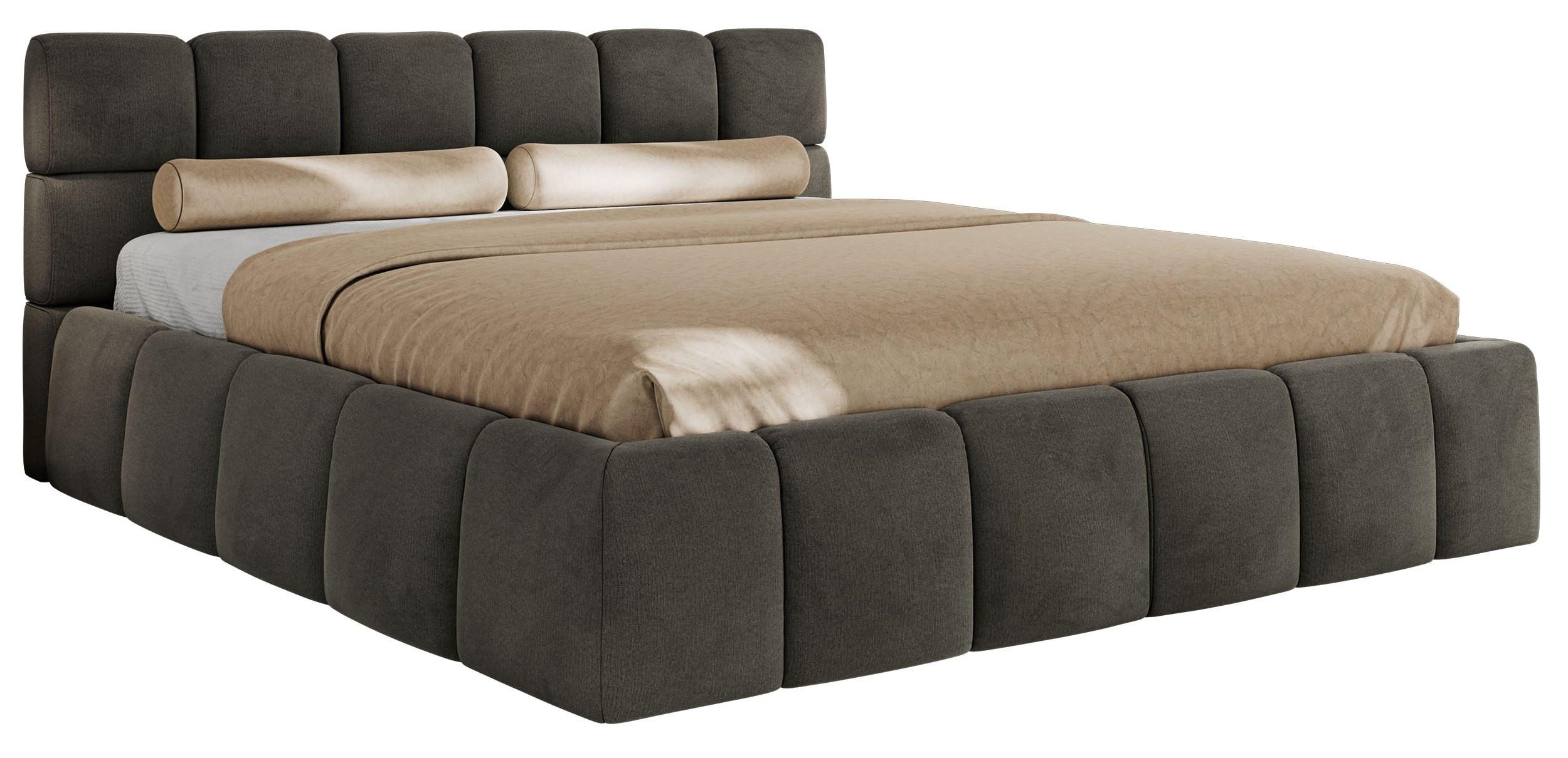 wohnli-moebel-suche-800001299690 Wohnli Möbelsuche - POLSTERBETT NIRA CLASSIC 180/200 - Dunkelgrau Velvet - Schaum-Matratze