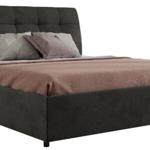 Wohnli Möbelsuche - POLSTERBETT GALA CLASSIC 140/200 - Dunkelgrau Velvet - Multipocket-Matratze